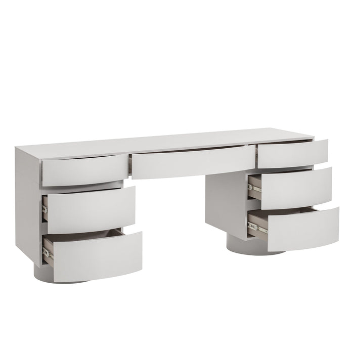 Dorit Home Office Desk - Warm Grey
