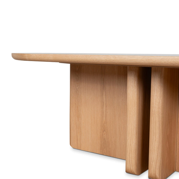 Valdis 2.4m Dining Table - Natural Oak