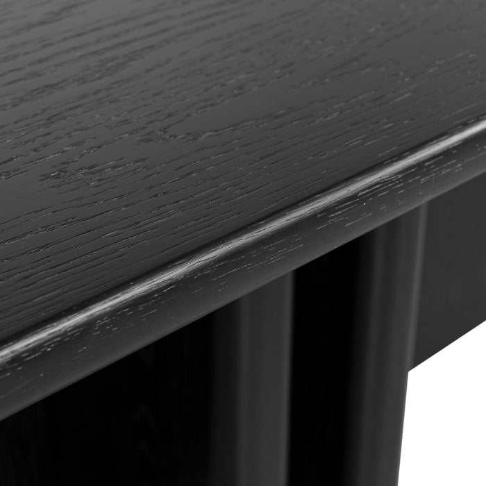 Valdis 2.4m Dining Table - Full Black