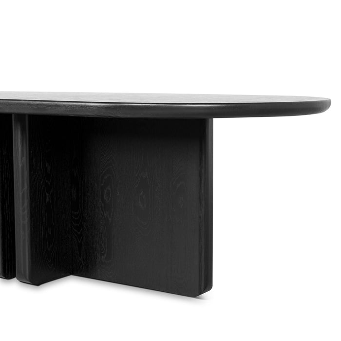 Valdis 2.4m Dining Table - Full Black