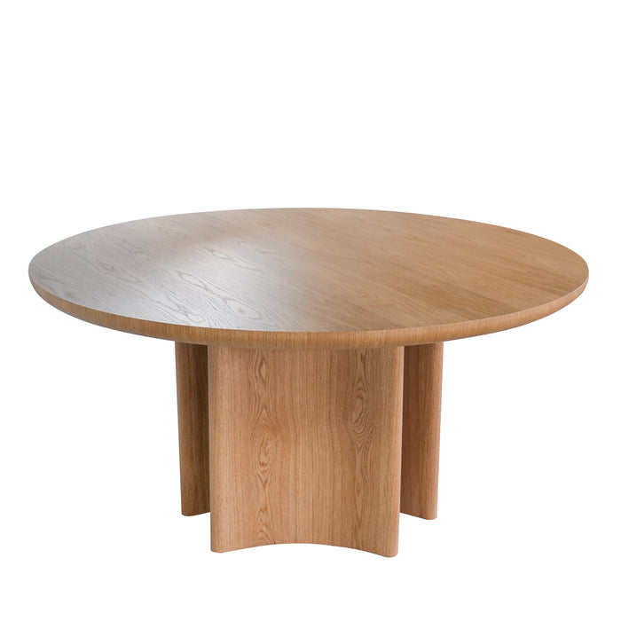 Mira 1.5m Round Dining Table - Natural