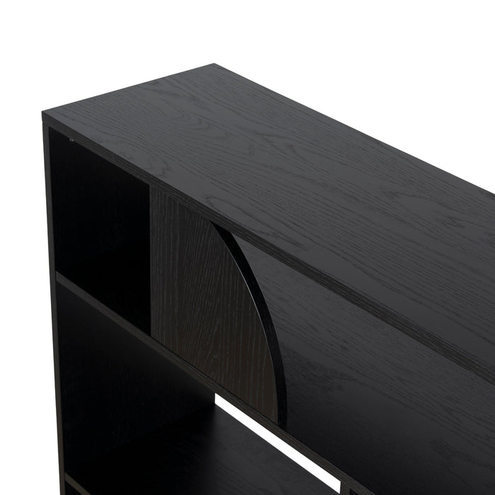 Adone 1.6m (H) Book Shelf - Full Black