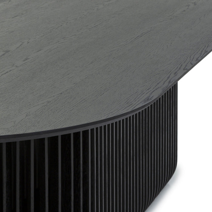 Arvena 2.8m Oval Dining Table - Black Stain