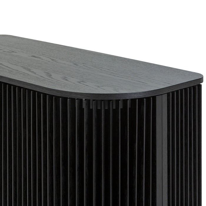 Arvena 1.35m (H) High Board Unit - Black Stain