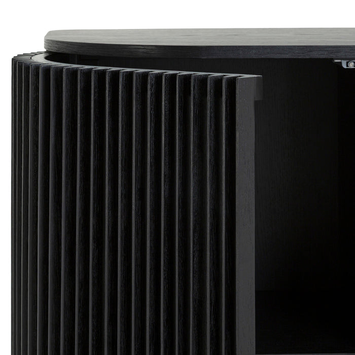 Arvena 1.35m (H) High Board Unit - Black Stain