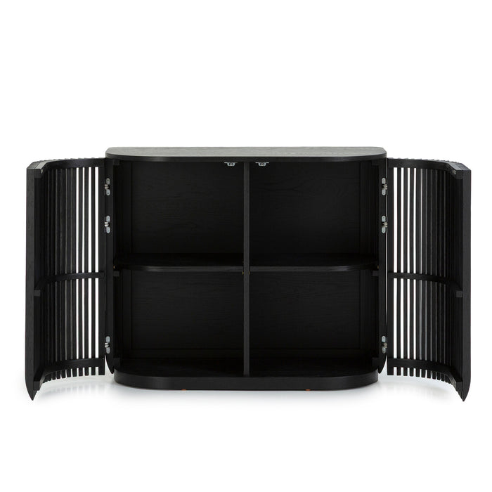 Arvena 95cm Sideboard Unit - Black Stain