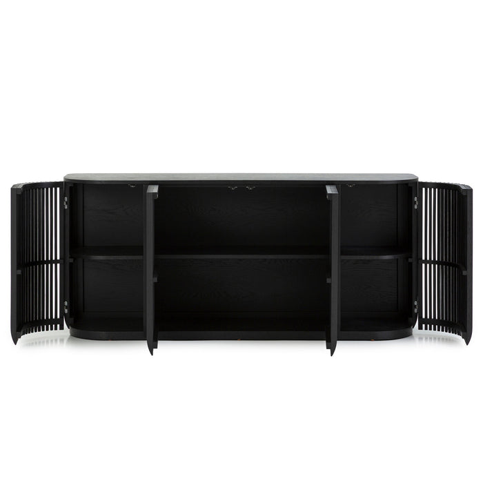 Arvena 1.73m Sideboard Unit - Black Stain