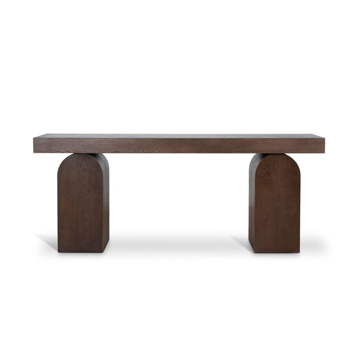 Junon 1.9m New Elm Console Table - Walnut