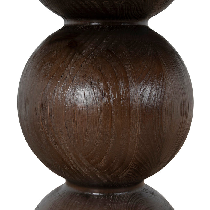 Orlun 1.2m Round Elm Dining Table - Walnut
