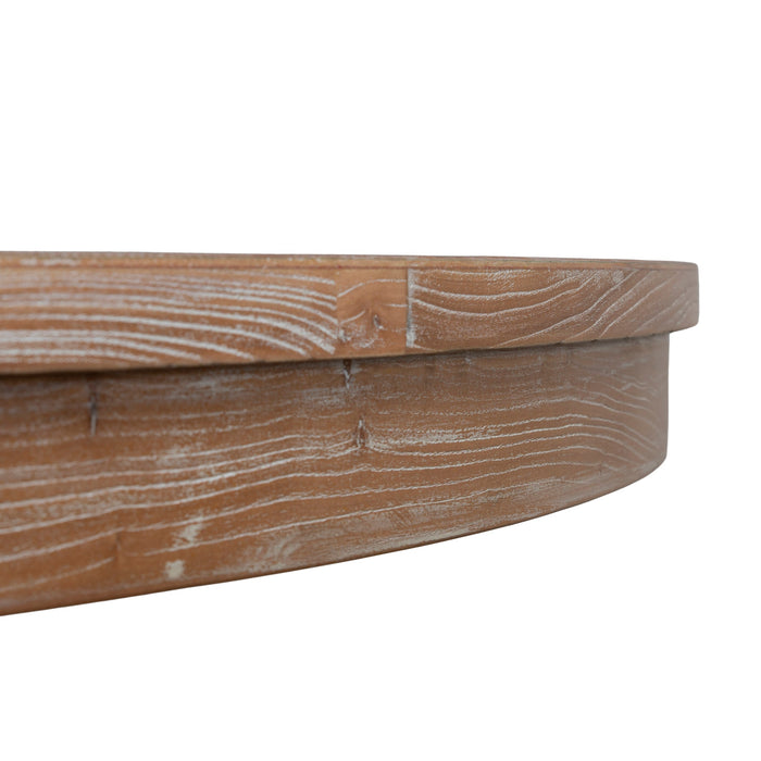 Orlun 1.2m Round Elm Dining Table - Natural