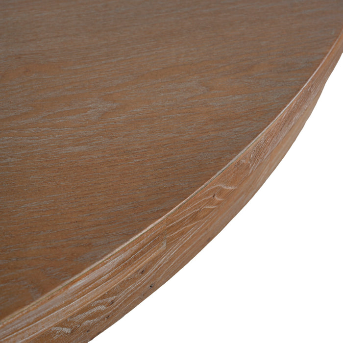 Orlun 1.2m Round Elm Dining Table - Natural