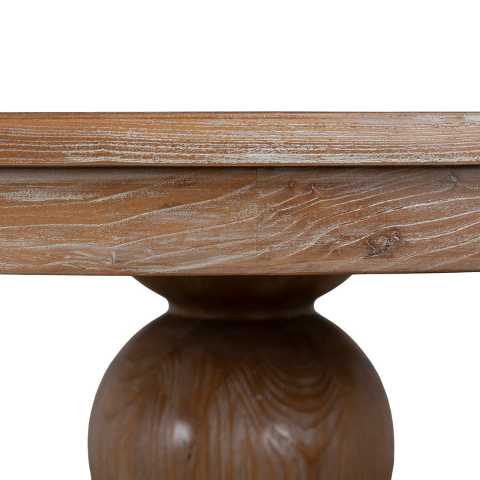 Orlun 1.2m Round Elm Dining Table - Natural