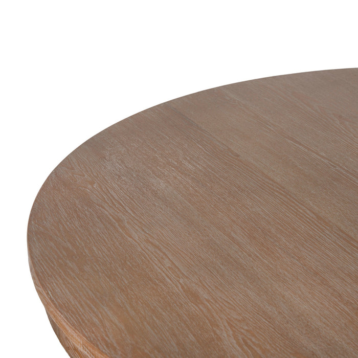 Orlun 1.2m Round Elm Dining Table - Natural