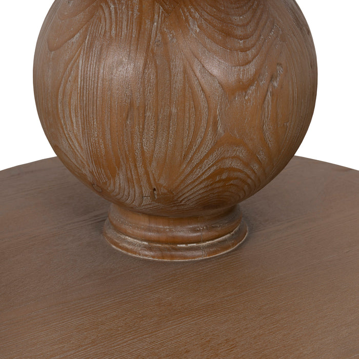 Orlun 1.2m Round Elm Dining Table - Natural