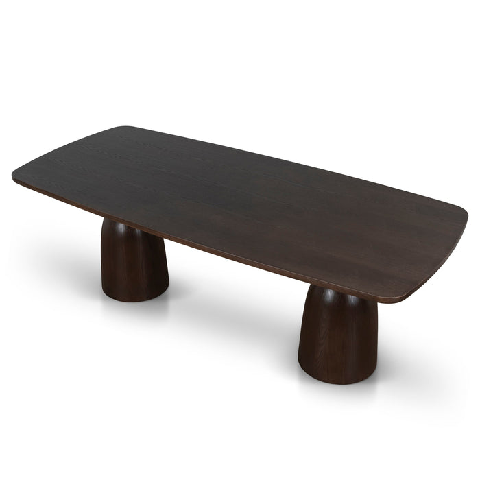 Tavolo 2.2m Elm Dining Table - Walnut