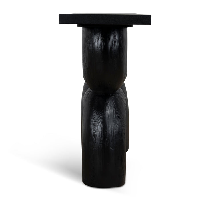 Morani 1.6m Elm Console Table - Full Black