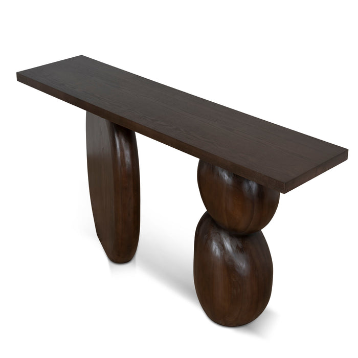 Orila 1.6m Elm Console Table - Walnut