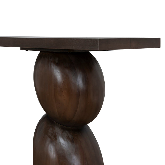 Orila 1.6m Elm Console Table - Walnut