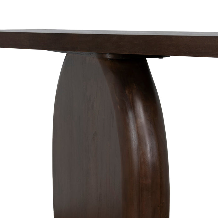 Orila 1.6m Elm Console Table - Walnut