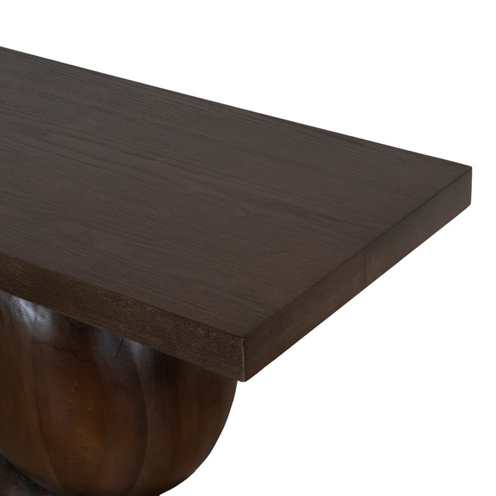 Orila 1.6m Elm Console Table - Walnut