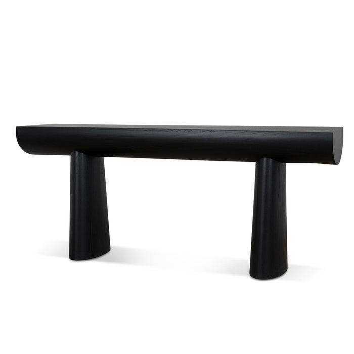 Bento 1.8m Elm Console Table - Full Black