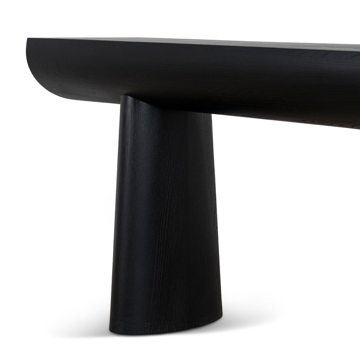 Bento 1.8m Elm Console Table - Full Black