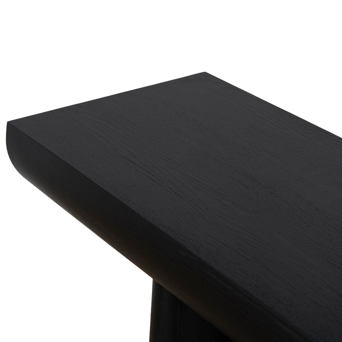 Bento 1.8m Elm Console Table - Full Black