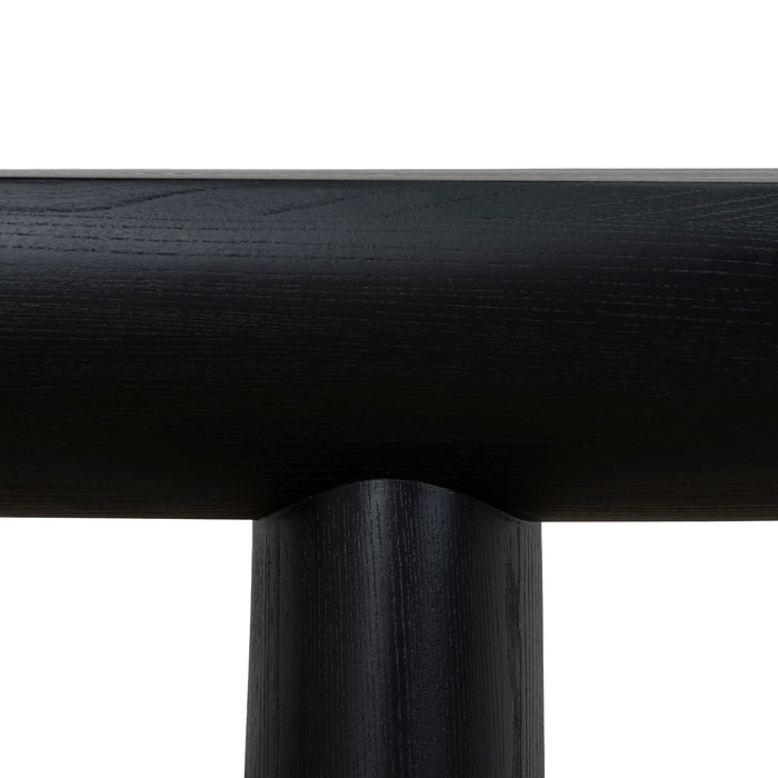 Bento 1.8m Elm Console Table - Full Black