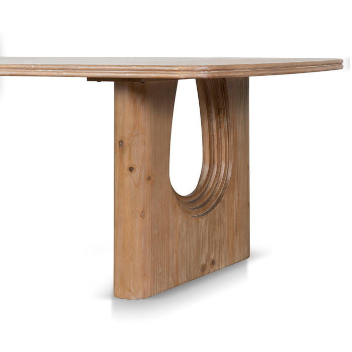 Auralin 2.4m Elm Dining Table - Natural