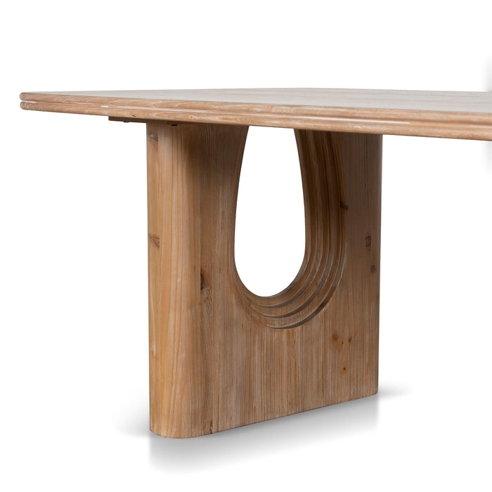 Auralin 2.4m Elm Dining Table - Natural