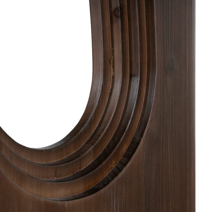 Auralin 2.4m Elm Dining Table - Walnut