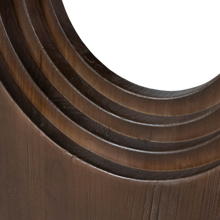 Auralin 2.4m Elm Dining Table - Walnut