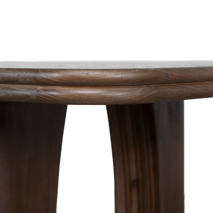 Auralin 2.4m Elm Dining Table - Walnut