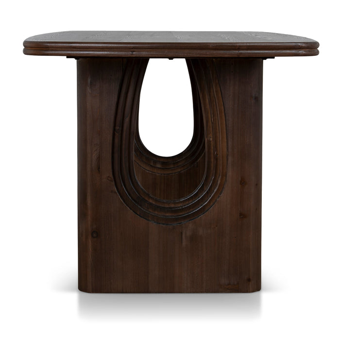 Auralin 1.8m Elm Dining Table - Walnut