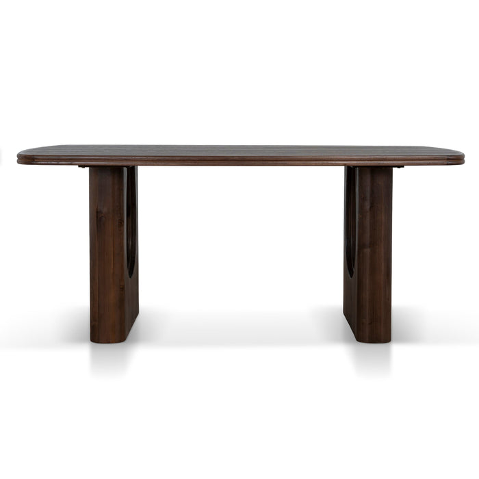 Auralin 1.8m Elm Dining Table - Walnut