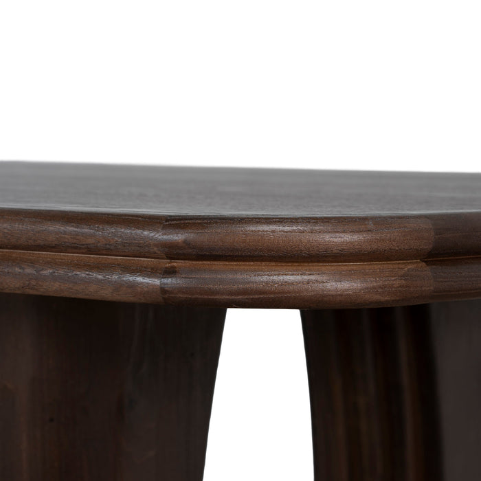 Auralin 1.8m Elm Dining Table - Walnut
