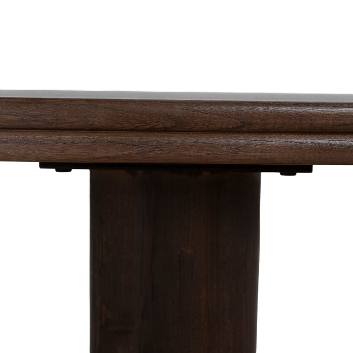 Auralin 1.8m Elm Dining Table - Walnut