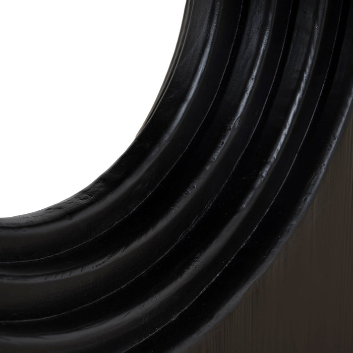 Auralin 1.8m Elm Dining Table - Full Black