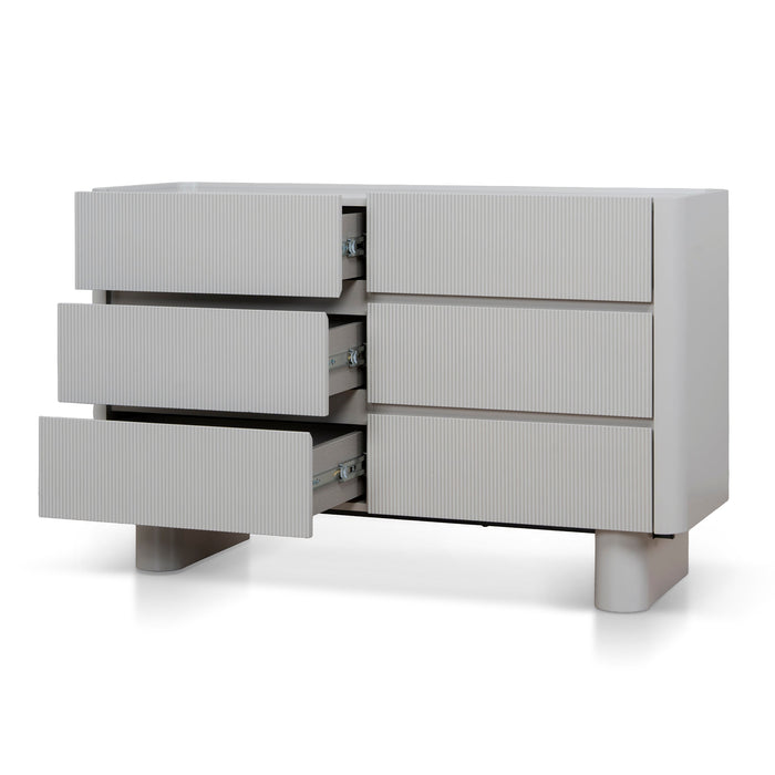 Rilano 1.2m Chest of Drawer - Warm Grey