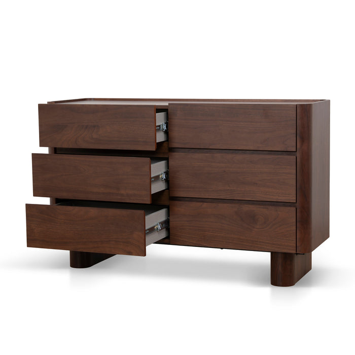 Rilano 1.2m Chest of Drawer - Walnut