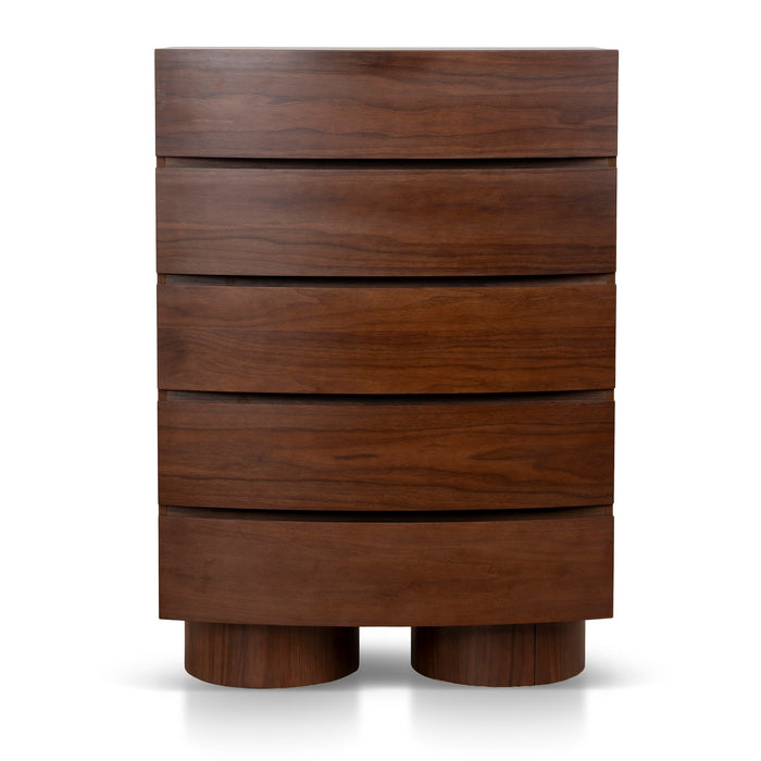 Dorit Tallboy Drawer Chest - Walnut