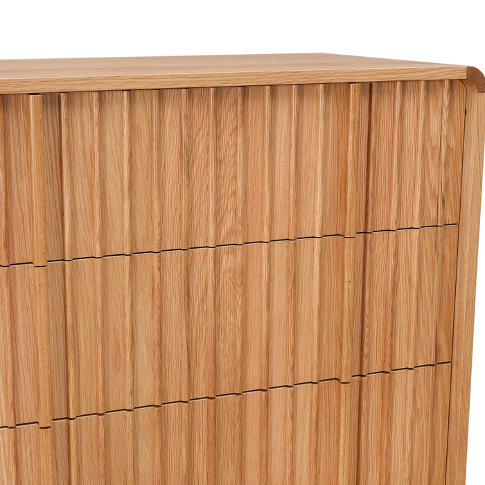 Elviano Tallboy Drawer Chest - Natural