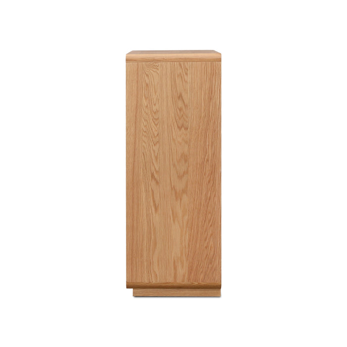 Elviano Tallboy Drawer Chest - Natural