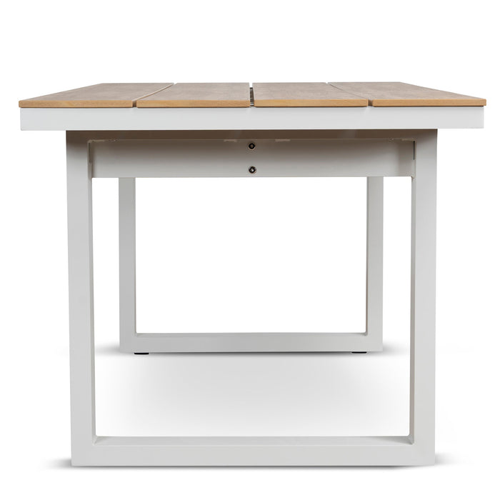 Monderra 1.6m Sand White Outdoor Dining Table - Natural