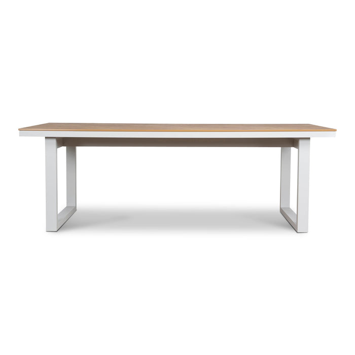 Monderra 2.3m Sand White Outdoor Dining Table - Natural