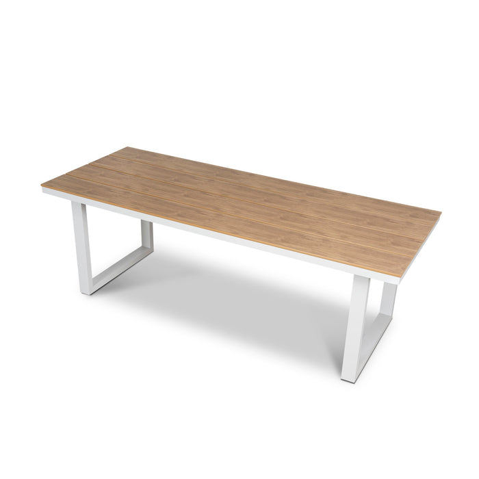 Monderra 2.3m Sand White Outdoor Dining Table - Natural