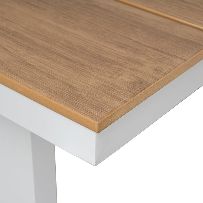 Monderra 2.3m Sand White Outdoor Dining Table - Natural
