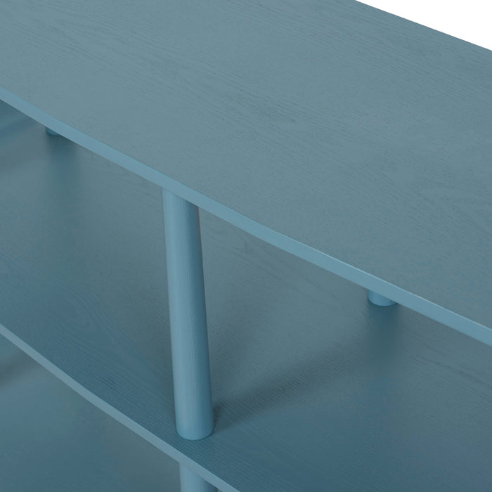 Payton Wooden Shelving Unit - Light Blue