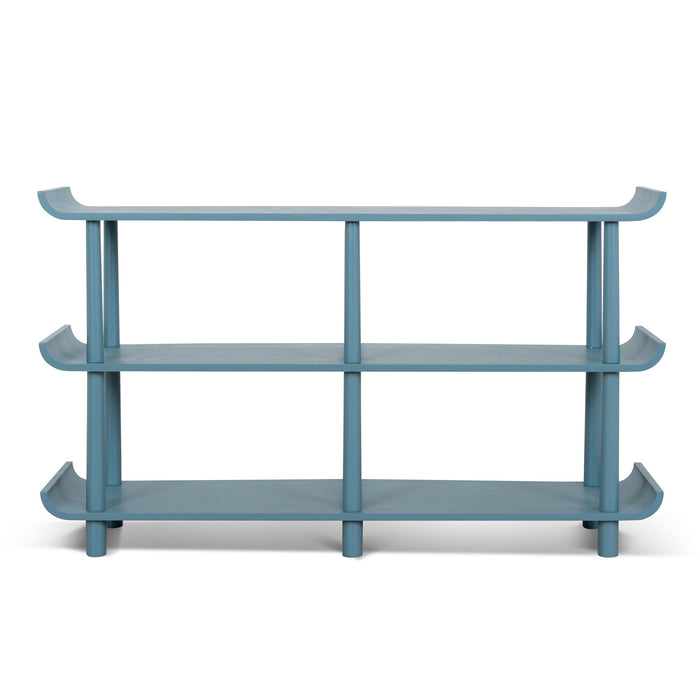 Payton Wooden Shelving Unit - Light Blue