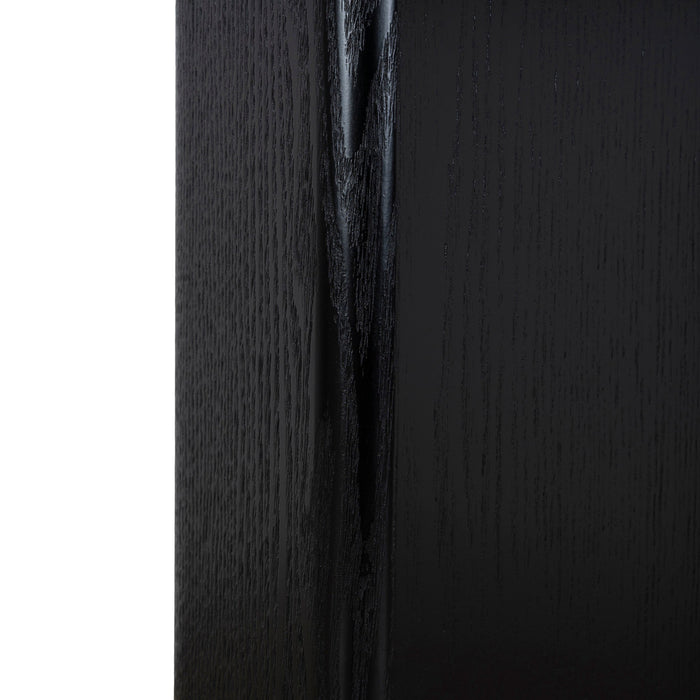 Sablea 1.2m Round Dining Table - Full Black